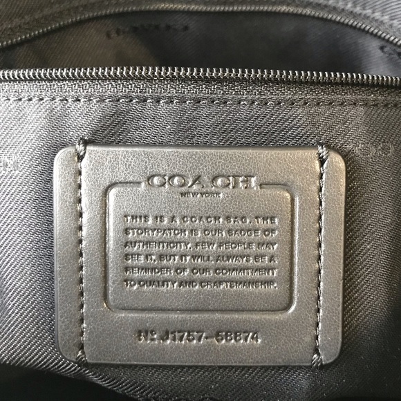 Coach Prairie Satchel Handbag Black Leather Purse - Picture 7 of 11